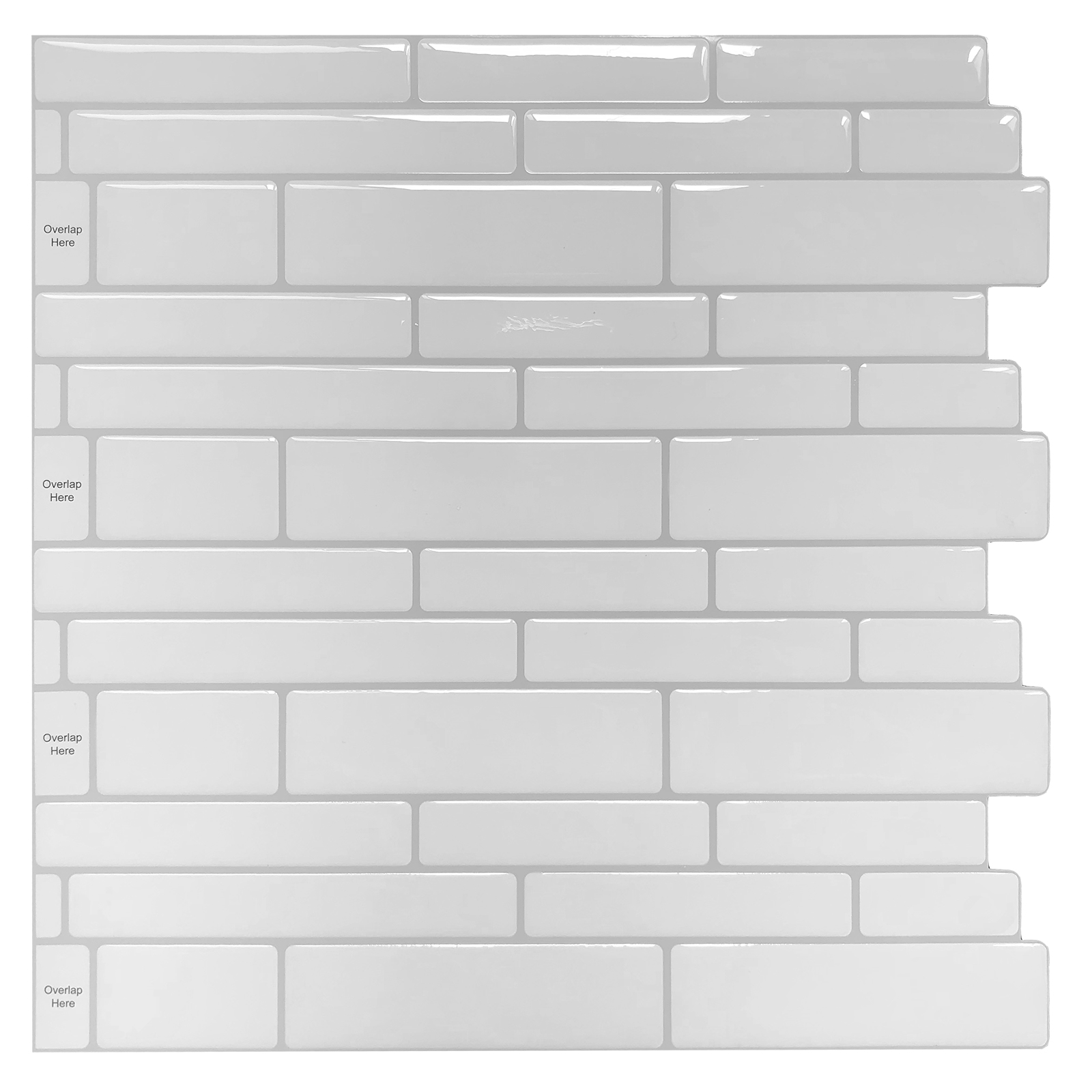 Peel and Stick Backsplash Tile Shelf-adhesive Wall Stickers (10 Sheets)